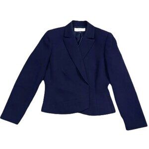 Tahari Arthur S Levine Plum Indigo 2-Piece Skirt Suit - Size 6